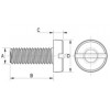 Zylinderkopfschraube Metall DIN 85 [050-m] (050030841553)