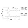 PCB Abstandshalter [100-1] (100115900002)