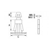 PCB Abstandshalter [100-32] (100330300002)