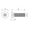 Senkschraube Metall  Kreuz DIN 965 [341-m] (341021241553)