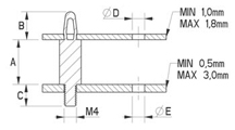 PCB Abstandshalter [100-1]