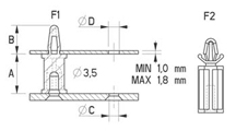 PCB Abstandshalter [100-2]