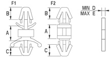 PCB Abstandshalter [100-8]