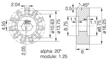 Zahnrad [104-7]