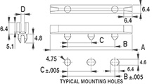 Leiterplattenführung horizontal [166-1]