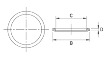 SAE Flansch O-ring [178-3]