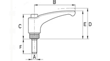 Klemmgriff  verstellbar [261-1]